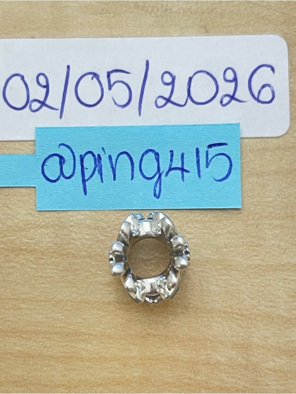 Pandora Blue Green Daisy Flower Charm - Picture 13 of 16